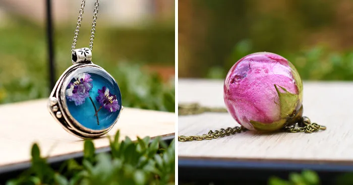 I Make Resin Jewelry Out Of Real Flowers