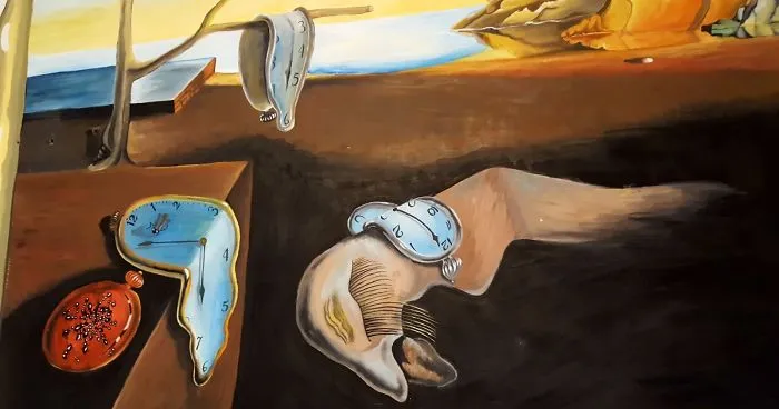 My Mom Painted Salvador Dali's Most Famous Painting On The Wall