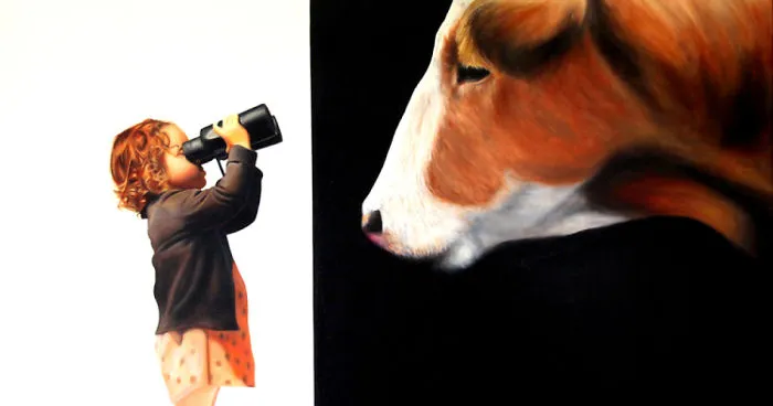 I Create Hyperrealistic Paintings Using Humor And Contrast