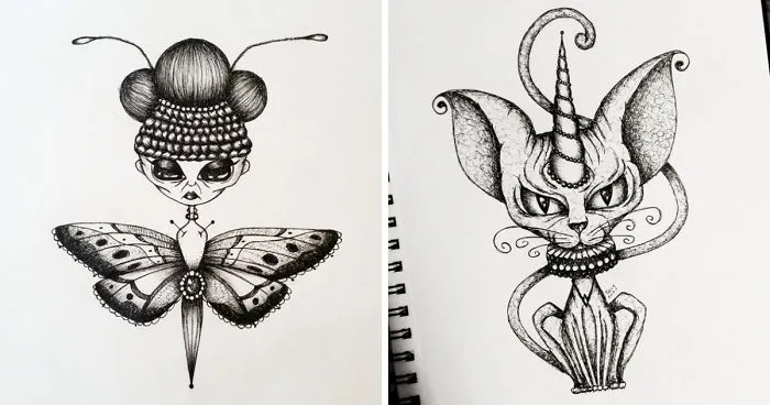 Creepy Surreal Inks That I Create