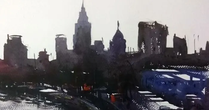 Amazing Cityscape By A Passionate Watercolorist Sankar Thakur