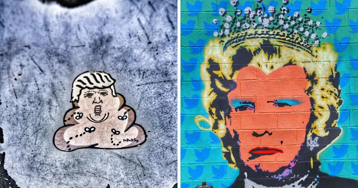 For 54 Weeks, I've Covered 'Resistance' Street Art Against Trump And I See No Sign Of Stopping Until He's Gone