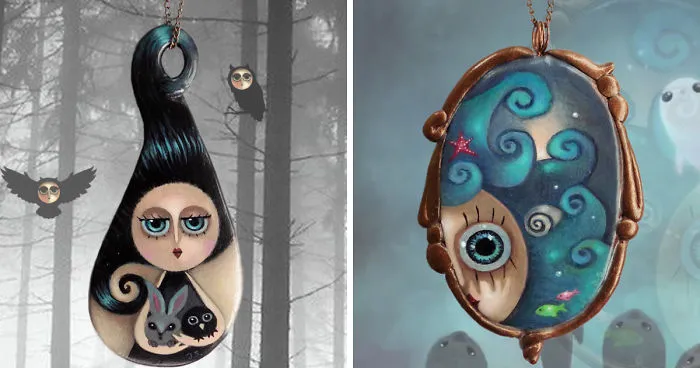 I Make Wearable Miniature Paintings