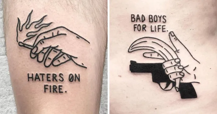 These Irreverent Tattoos From The German Tattoo Artist Will Catch Your Eye