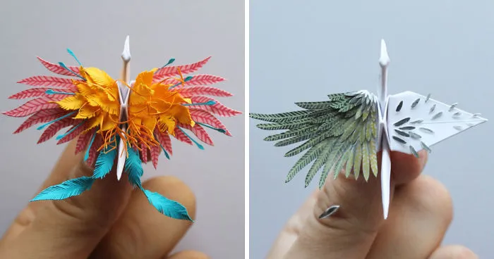 I Folded And Decorated An Origami Crane Every Day, For 1000 Days