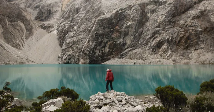 We Spent The Night At A Glacier Lake In Peru At 4600 Meters