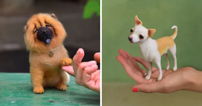 The Cutest Felted Dogs In The World