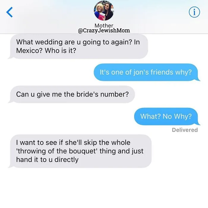 Daughter Posts Brutally Honest Texts That She Receives From Her Crazy Jewish Mother, And It's Hilarious