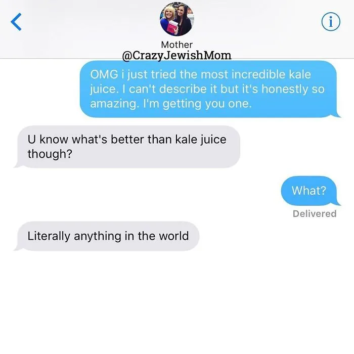 Daughter Posts Brutally Honest Texts That She Receives From Her Crazy Jewish Mother, And It's Hilarious