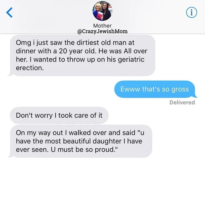 Daughter Posts Brutally Honest Texts That She Receives From Her Crazy Jewish Mother, And It's Hilarious