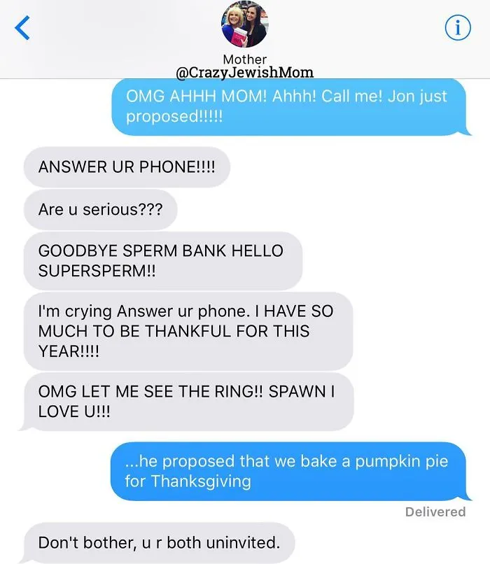 Daughter Posts Brutally Honest Texts That She Receives From Her Crazy Jewish Mother, And It's Hilarious
