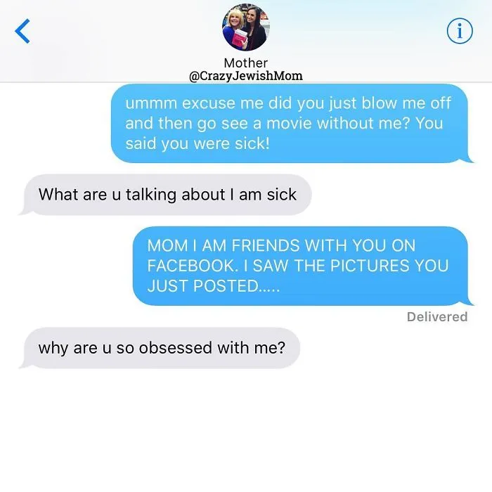 Daughter Posts Brutally Honest Texts That She Receives From Her Crazy Jewish Mother, And It's Hilarious