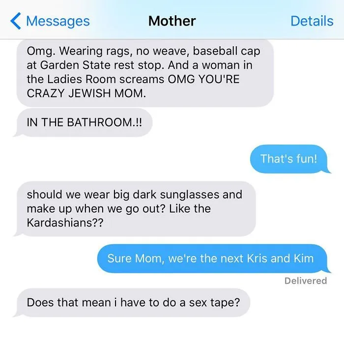 Daughter Posts Brutally Honest Texts That She Receives From Her Crazy Jewish Mother, And It's Hilarious