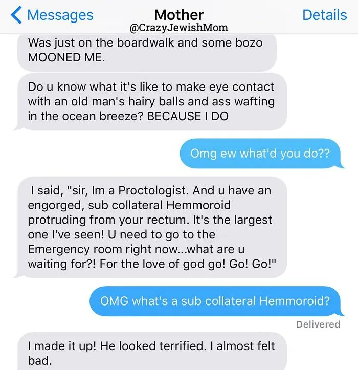 Daughter Posts Brutally Honest Texts That She Receives From Her Crazy Jewish Mother, And It's Hilarious