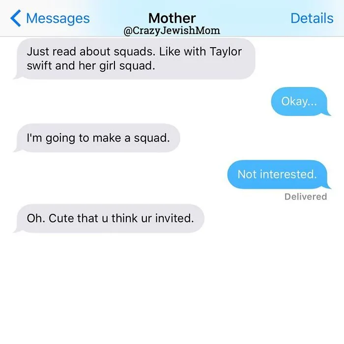 Daughter Posts Brutally Honest Texts That She Receives From Her Crazy Jewish Mother, And It's Hilarious