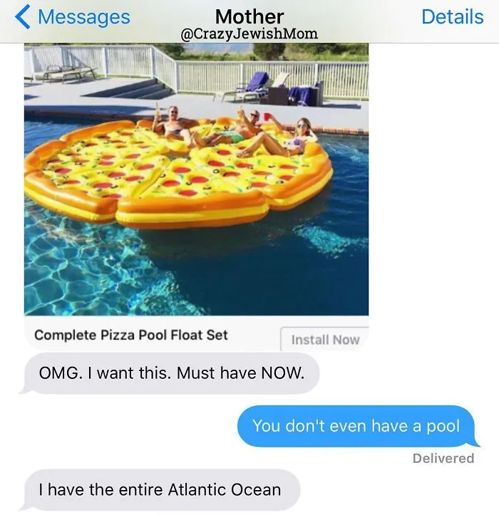 Daughter Posts Brutally Honest Texts That She Receives From Her Crazy Jewish Mother, And It's Hilarious