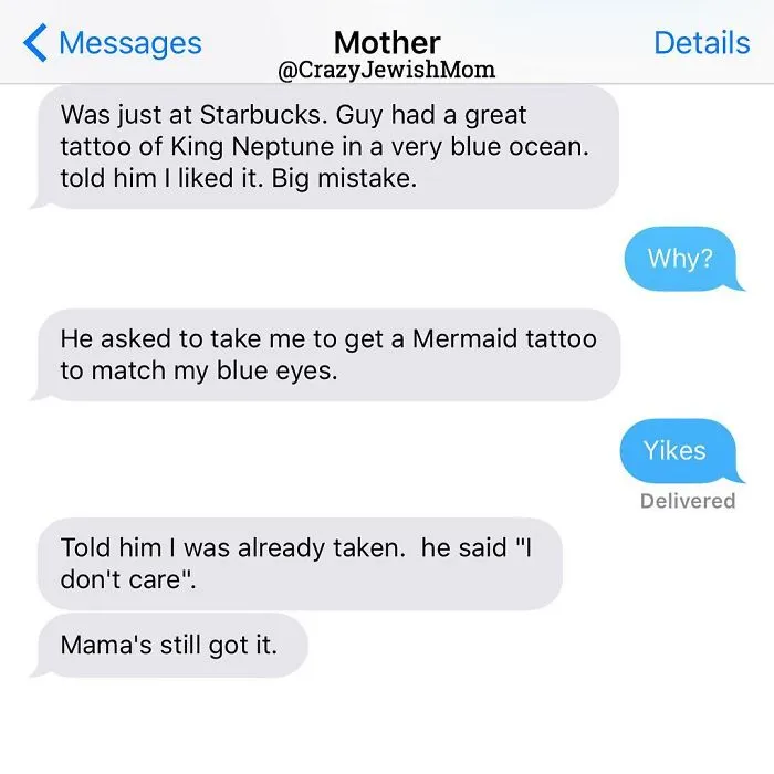 Daughter Posts Brutally Honest Texts That She Receives From Her Crazy Jewish Mother, And It's Hilarious