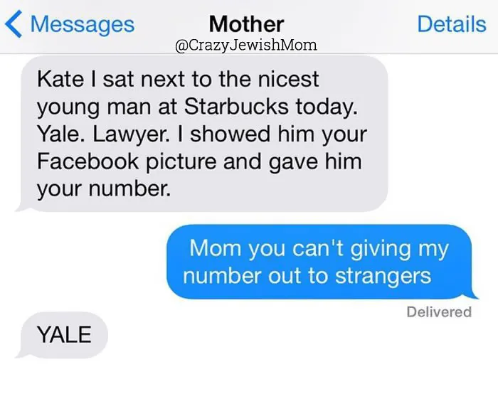 Daughter Posts Brutally Honest Texts That She Receives From Her Crazy Jewish Mother, And It's Hilarious