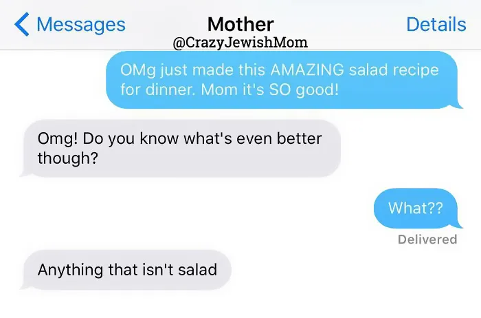Daughter Posts Brutally Honest Texts That She Receives From Her Crazy Jewish Mother, And It's Hilarious