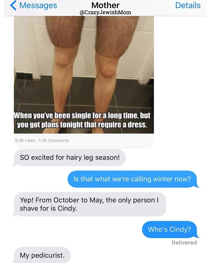 Daughter Posts Brutally Honest Texts That She Receives From Her Crazy Jewish Mother, And It's Hilarious