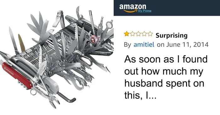 People Can't Stop Trolling This $9000 Swiss Army Knife On Amazon, And Here Are 46 Of The Funniest Reviews