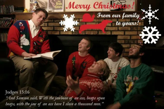 A Christmas Card From My Friends And I A Few Years Ago