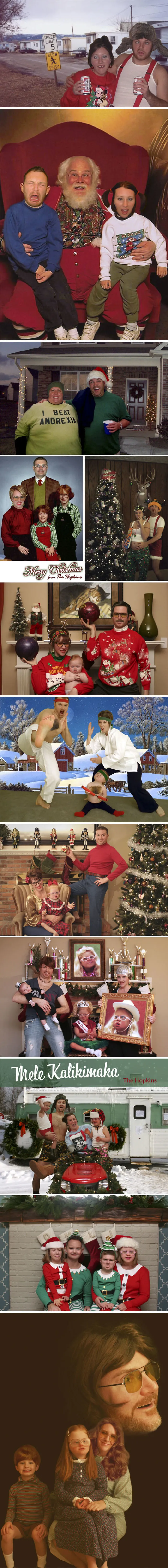 Yearly Family Christmas Card Tradition 