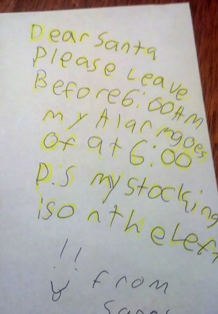My Sisters Letter To Santa This Year