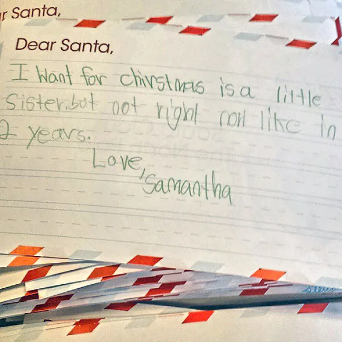 Going Through The Letters At Work Before We Send Them Off To Santa