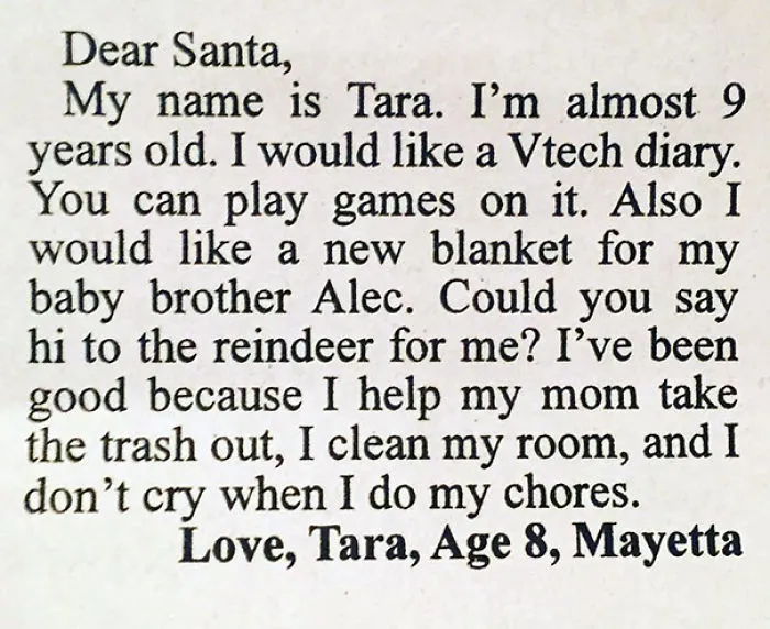 Here's A Batch Of My Favorite Letters In The Paper This Year. I Don't Cry When I Do My Chores