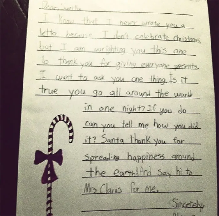 My Mom Is A 4th Grade Teacher. Here's One Of Her Muslim Student's Letters To Santa