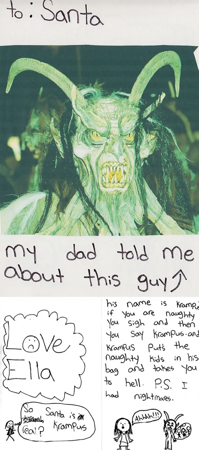 Letters To Santa About Krampus