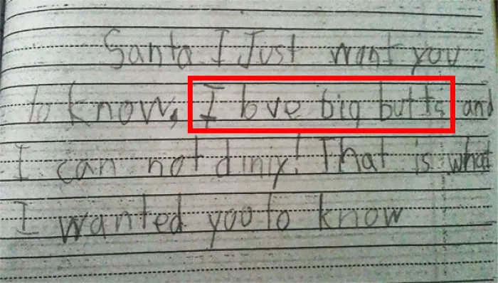 My Friend's Nephew Wrote A Letter To Santa