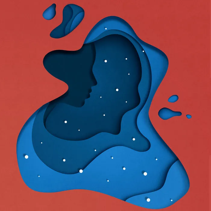 I Create Colorful Digital Paintings That Look Like Paper Cut Art