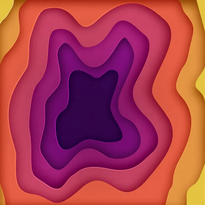 I Create Colorful Digital Paintings That Look Like Paper Cut Art
