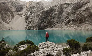 We Spent The Night At A Glacier Lake In Peru At 4600 Meters