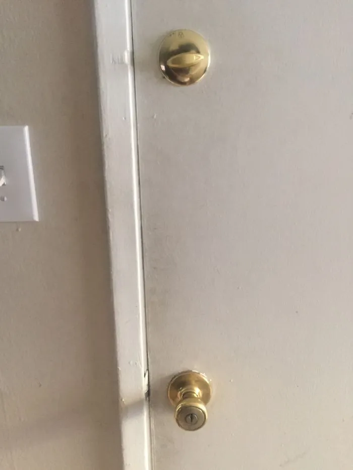 We Hired A Locksmith To Come Fix The Locks On Our Door.