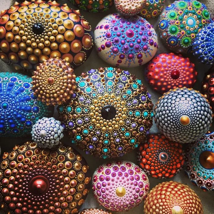 Tactile Art: I Create 3D Mandala Stones