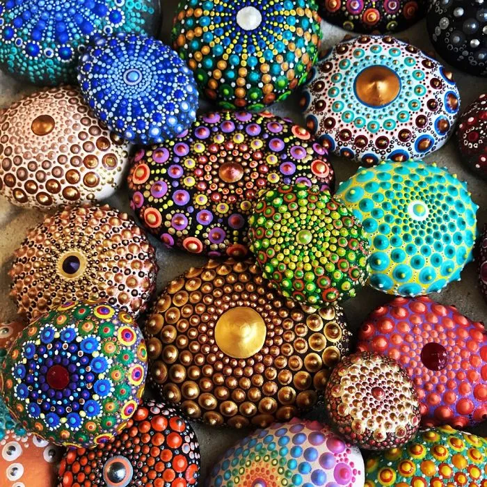 Tactile Art: I Create 3D Mandala Stones