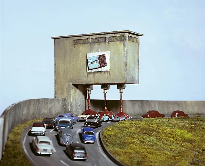 German Artist Creates Miniature Scenes With A Darkly Satirical Twist
