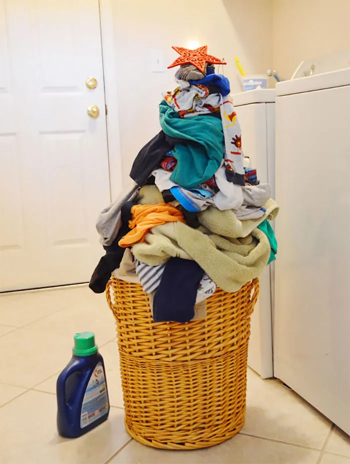 Laundry Christmas Tree