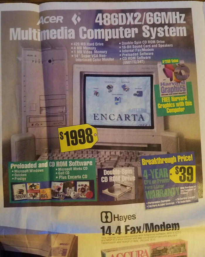 Best Buy Flyer From 1994 Shows The Hottest Technology From Days Gone By, And It's Hilarious Now