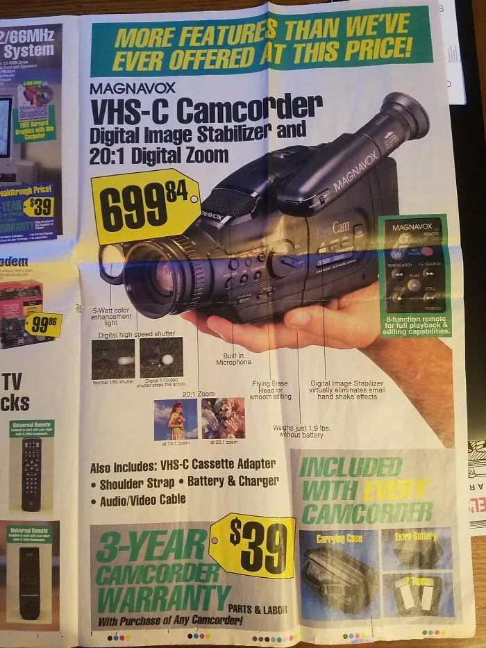 Best Buy Flyer From 1994 Shows The Hottest Technology From Days Gone By, And It's Hilarious Now