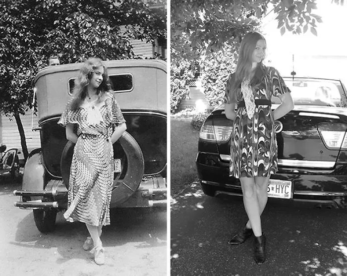 My Grandma In 1931 And Me In 2012. Both 20-Years-Old
