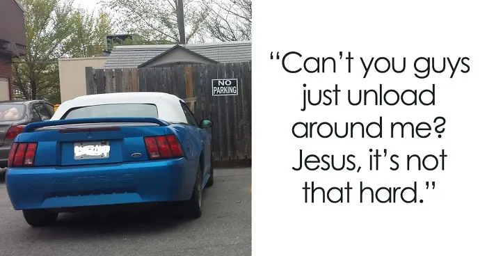 Rude Woman Refuses To Leave 'No Parking' Zone, So Construction Workers Get The Best Revenge