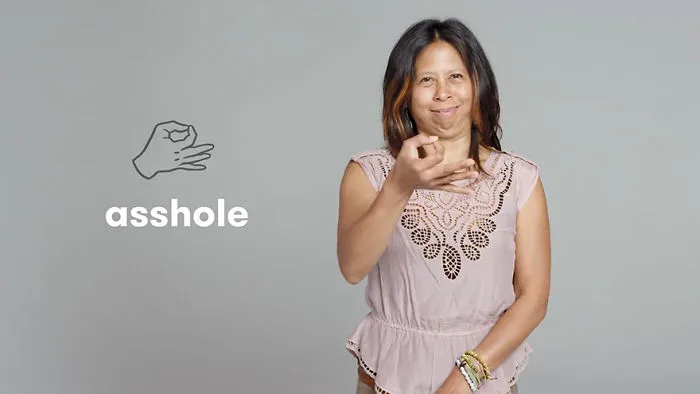 How To Say As****e In Sign Language?