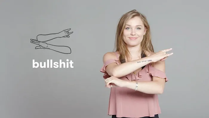 How To Say B******t In Sign Language?
