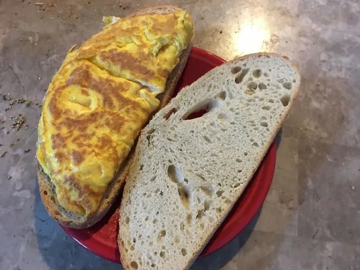 This Omelet I Made Is The Perfect Size For The Toast