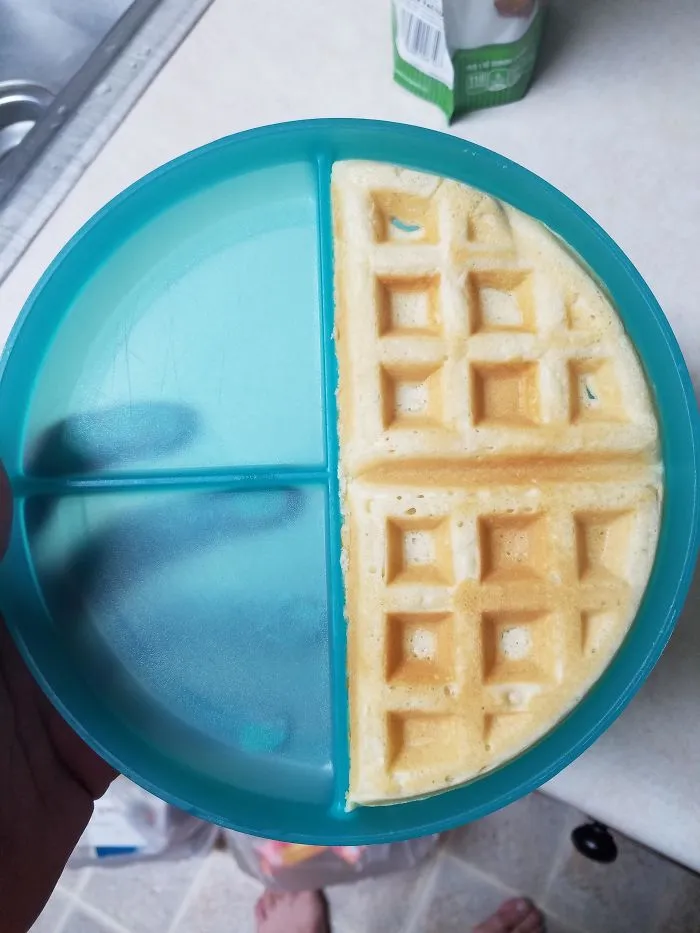 This Waffle Perfectly Fits In The Plate