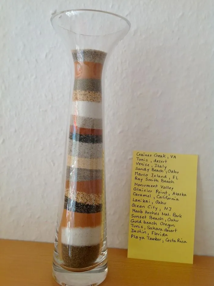 My Mom Collects Sand From Beaches All Over The World